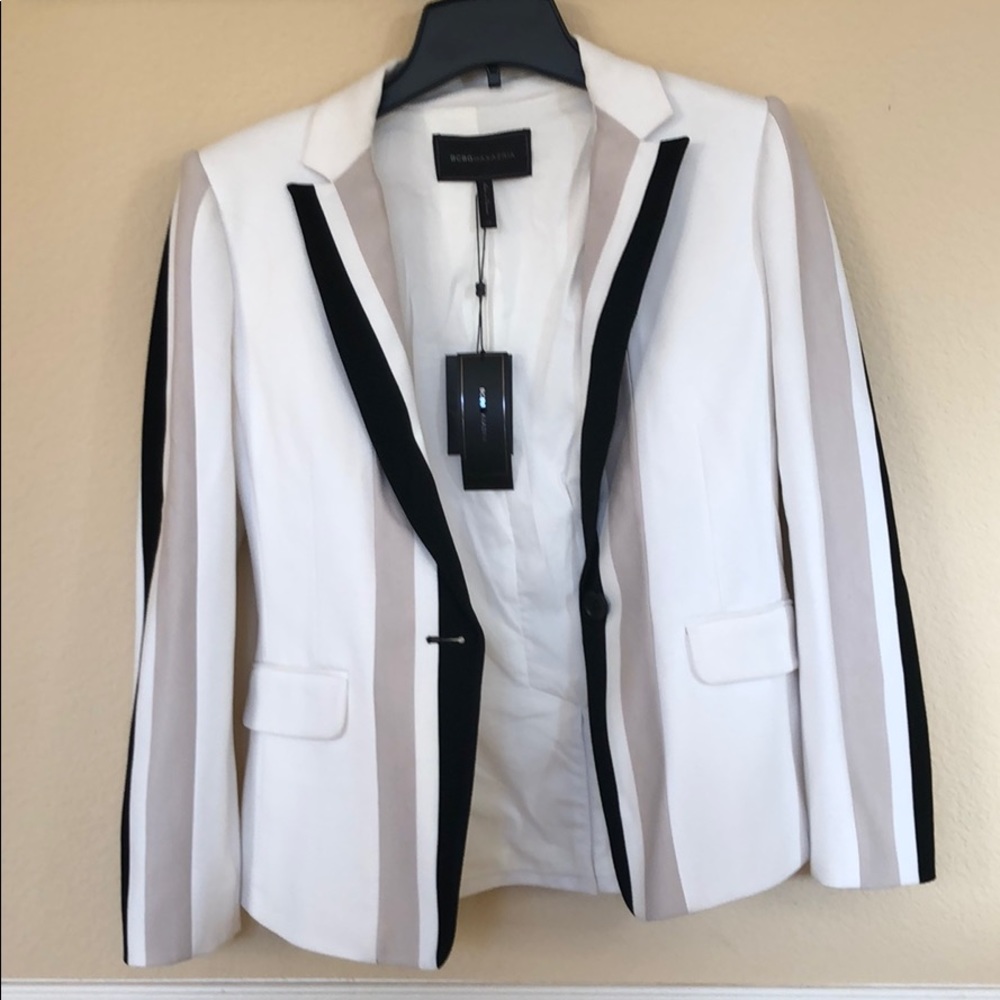 BCBG Maxazria “Aiden” Striped Jacket